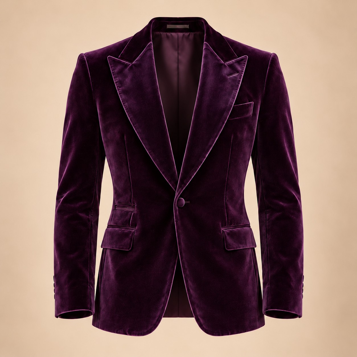 Aubergine Aubergine Evening Blazer, full front view