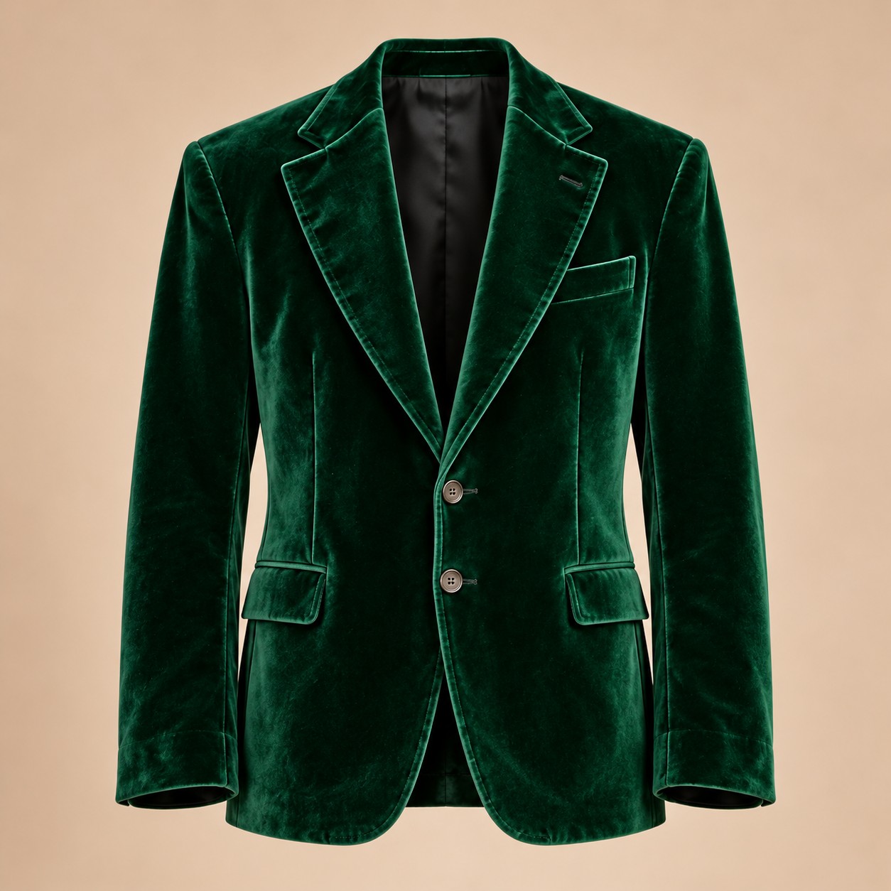 Deep Emerald Jade Lounge Blazer, full front view